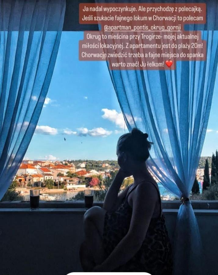 Apartman Pontis Okrug Gornji Трогир Экстерьер фото